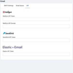 SendGrid, Mailgun and Elasticmail configuration inside NIZU